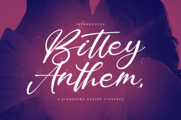 Bitley Anthem: A Flowing Font for Editorial Elegance