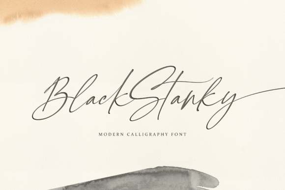 Black Stanky: A Handwritten Font for Editorial Elegance