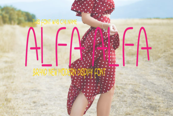 Bring Your Handmade Creations to Life with Alfa Alfa Font