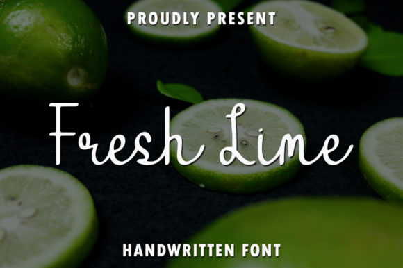 Discover Fresh Lime: A Polished Handwritten Typeface