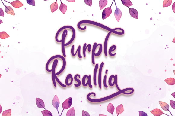 Enhance Your Brand with Purple Rosallia Font