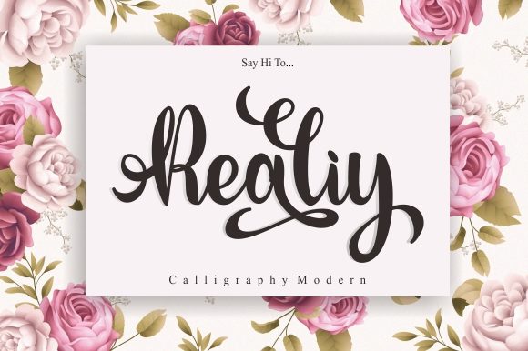 Enhance Your Brand with the Realiy Handwritten Font