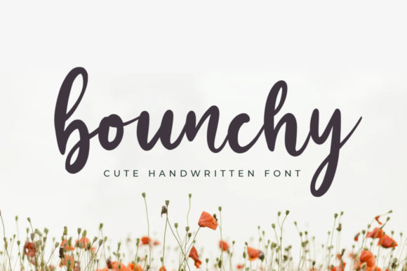 Explore Bounchy: A Jolly Handwritten Font for Creative Projects