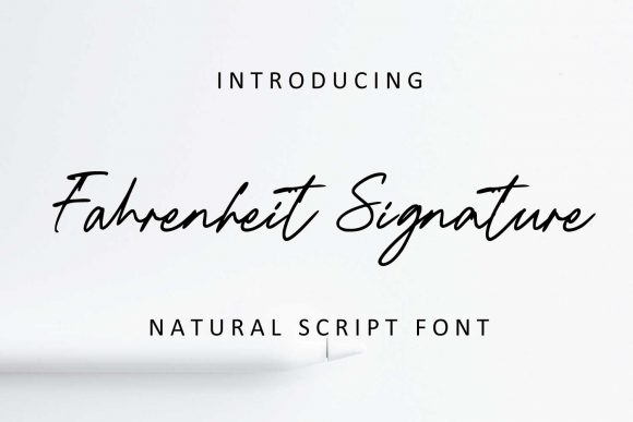 Fahrenheit Signature: A Premium Font for Memorable Branding