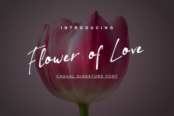Flower of Love: A Charming Script Font for Makers