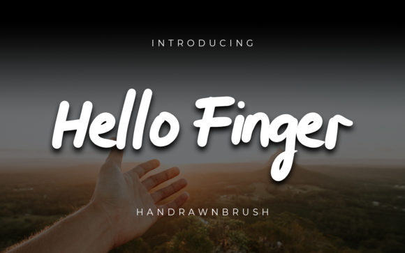 Hello Finger: A Charming Handwritten Font for Creative Makers