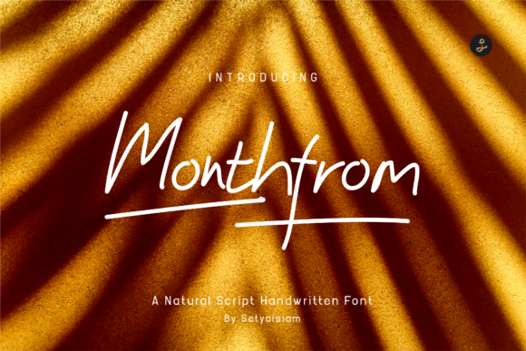 Monthfrom: A Handwritten Font for Crafters and Creators