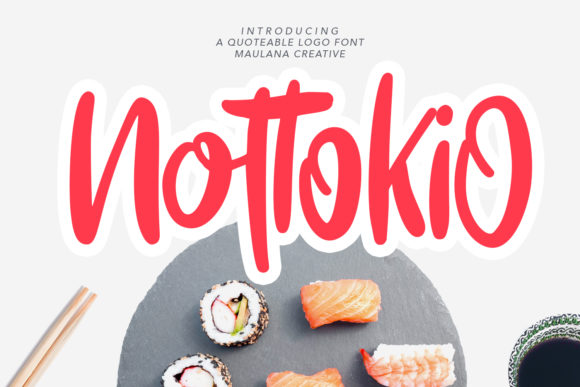 Nottokio: A Bold and Fun Handwritten Font for Creative Designs