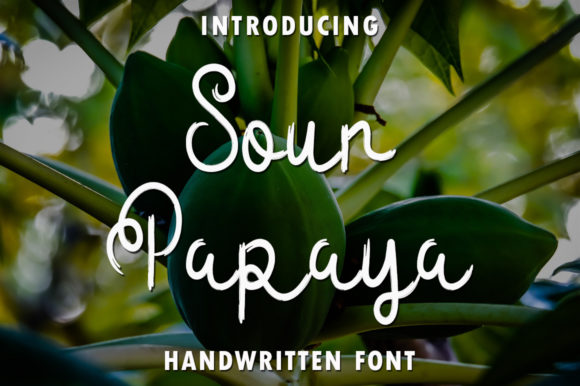 Sour Papaya: A Handwritten Font for Editorial Charm