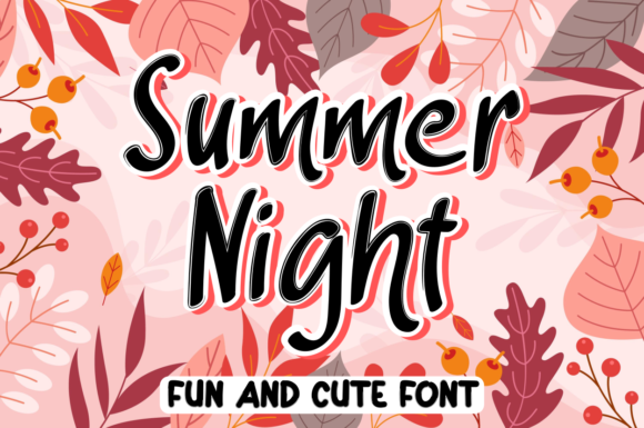 Summer Night: A Playful Handwritten Font for Digital Branding